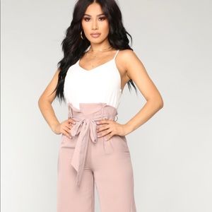 Fashion Nova “She’s So Lucky” Jumpsuit size S